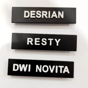 Name Tag Magnet Akrilik